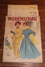alte 1950er jahre modenschau mit schnittmuste...