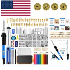 116pcs Wood Burning Kit, Professional Wood Burning Tool with Soldering, DIY C...