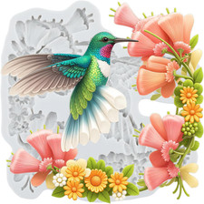 Hummingbird Polymer Clay Molds Hummingbird Garland Silicone Mold for Epoxy Resin