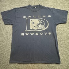 Dallas Cowboys Jostens T Shirt Mens XL Navy Blue 1992 NFL Vintage Graphic Tee