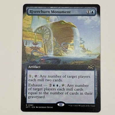 Riverchurn Monument (Extended Art) [DFT - 381] - NM TCG MTG