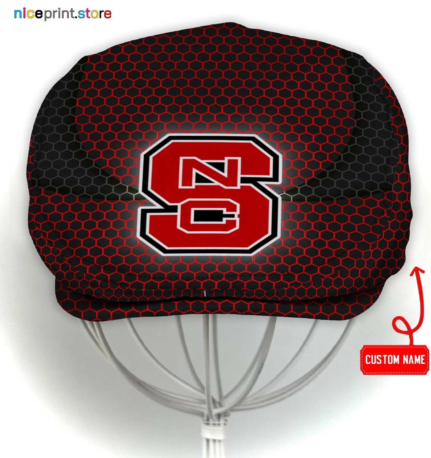 NC State Team Wolfpack Jeff Cap NCAA Driver Cap NCAA Golf Cap NCAA Flat Cap