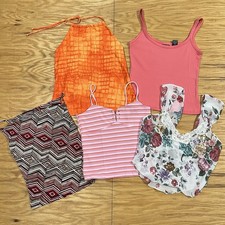 Womens Y2k 90s Vintage Tops 5 Pc Bundle Lot - Size M Babydoll Fairycore R39