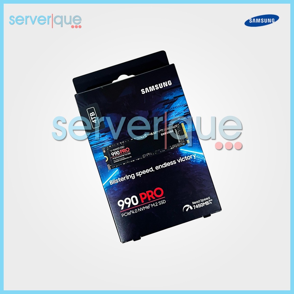 Samsung 990 PRO 4TB M.2 NVMe Internal SSD - Black (MZ-V9P4T0B/AM