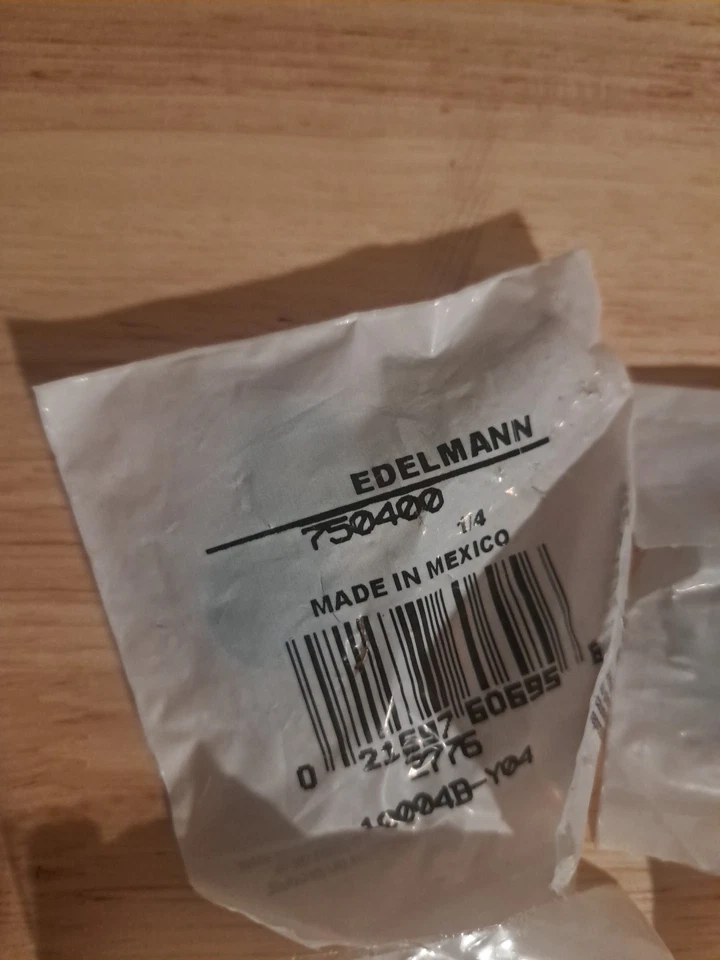 EDELMANN 750400 1/4" PUSH-ON HOSE CONNECTOR LOT OF 5 - Image 3 of 3