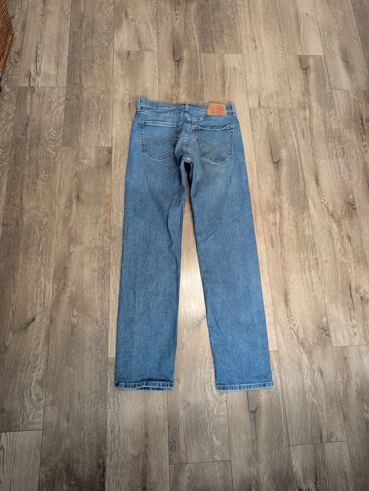 Levi's 505 Men's Straight Fit Blue Denim Jeans Medium Wash W34 L36, photo 4 of 5