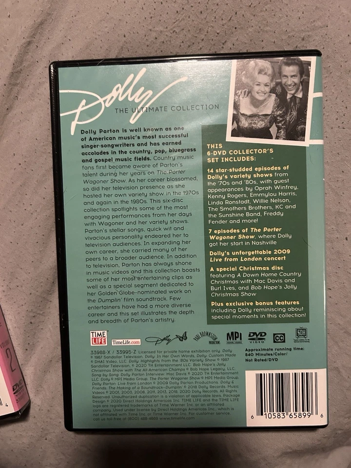 Ultimate Collection Dolly Parton DVD Documentary Country Music Time Life - Image 2 of 3