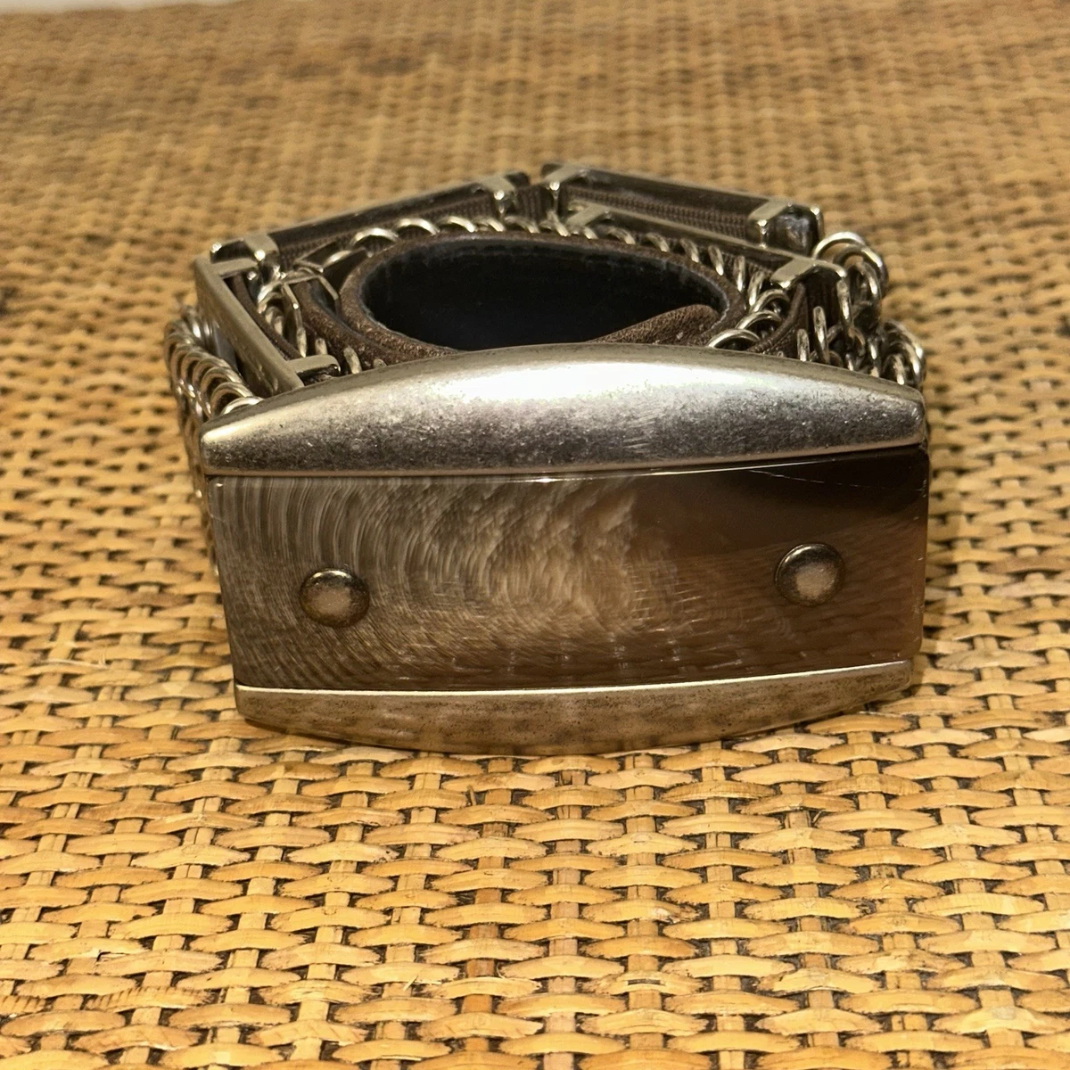 Unbranded Vintage Silver tone Metal Belt OS Clubwear Silver Metal Vintage Belts | eBay main image 2