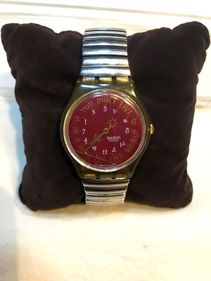 Swatch YOU DON'T LIVE IN A NINE TO FIVE WORLD SWISS MADE Vintage SAMMLERSTÜCK