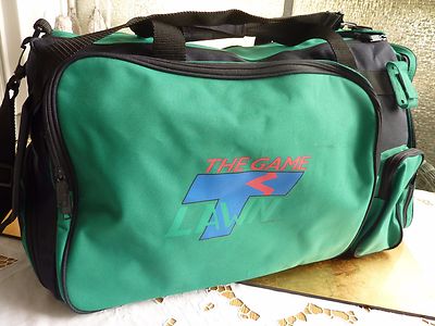 THE GAME LAWN, TASCHE, SPORT, TENNIS, BLAU, GRÜN, PLATZWUNDER, 64 x 36 x 34 cm
