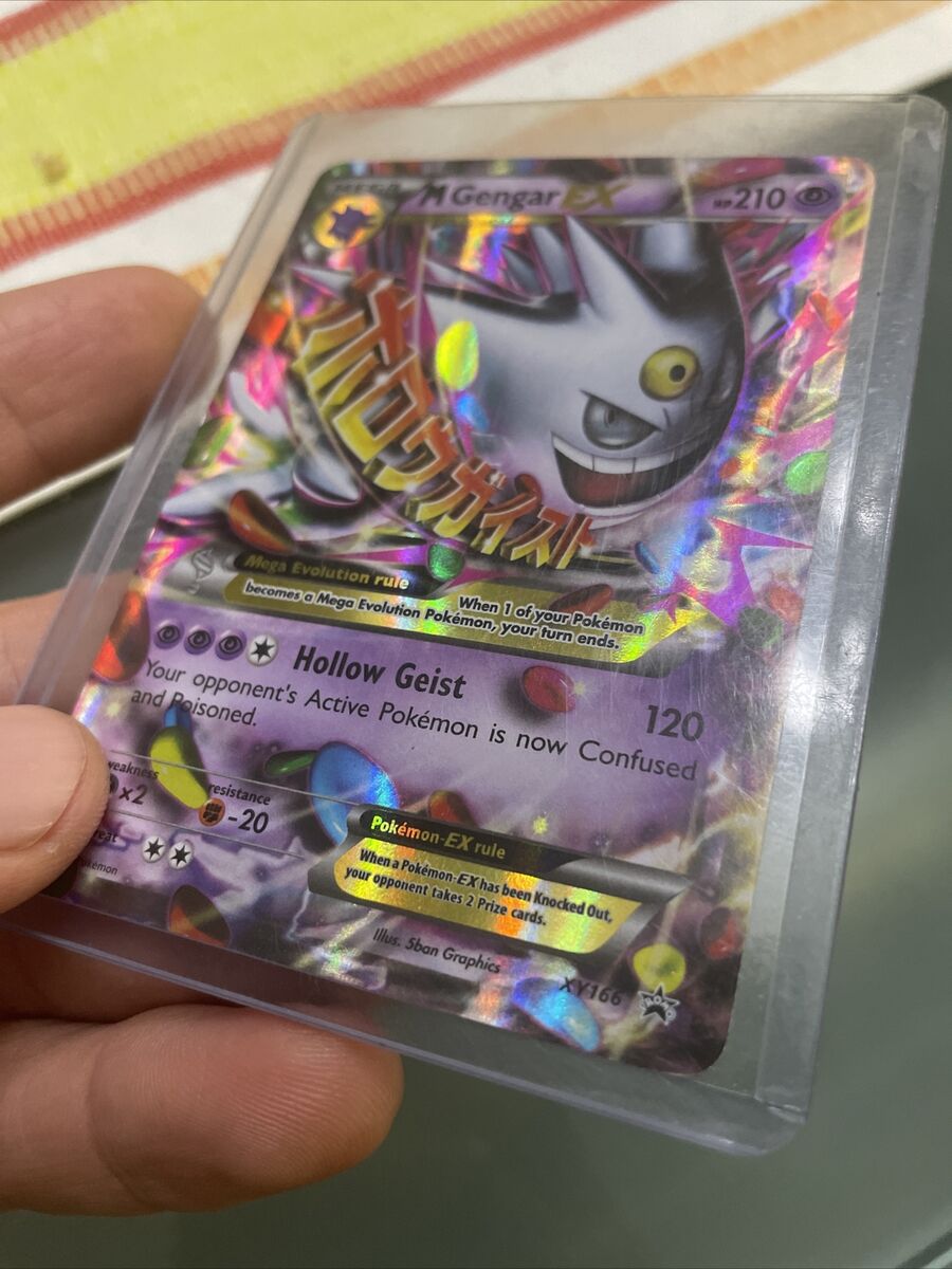 Pokémon TCG Mega Gengar EX Black Star Promos XY166 Shiny Holo Rare