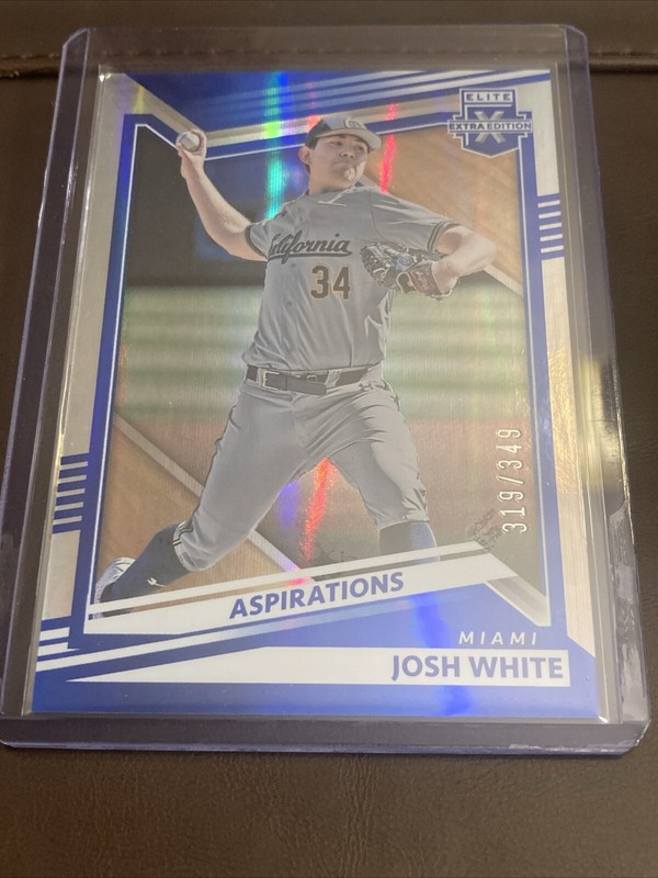 2022 Josh White 319/349 SP Marlins RC Elite Extra Edition Aspirations