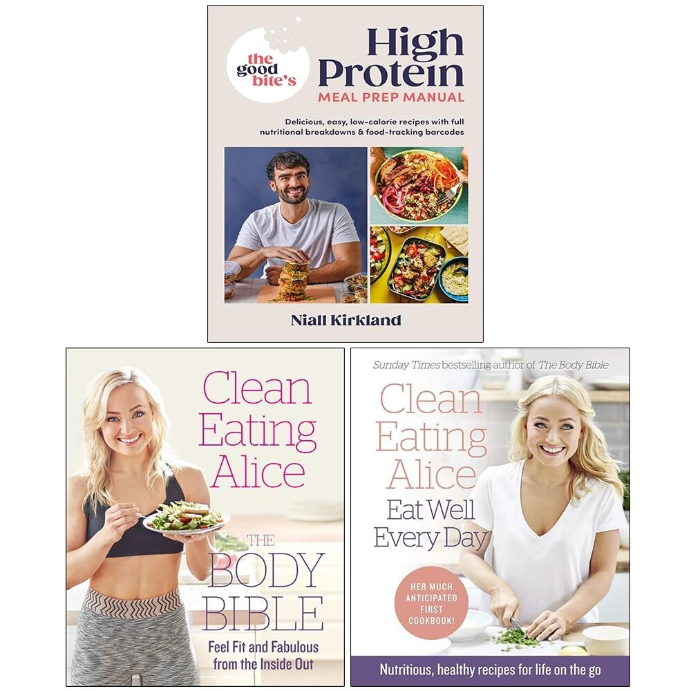 The Good Bite’s High Protein,Clean Eating Alice The Body Bible,Eat Well  3 Books