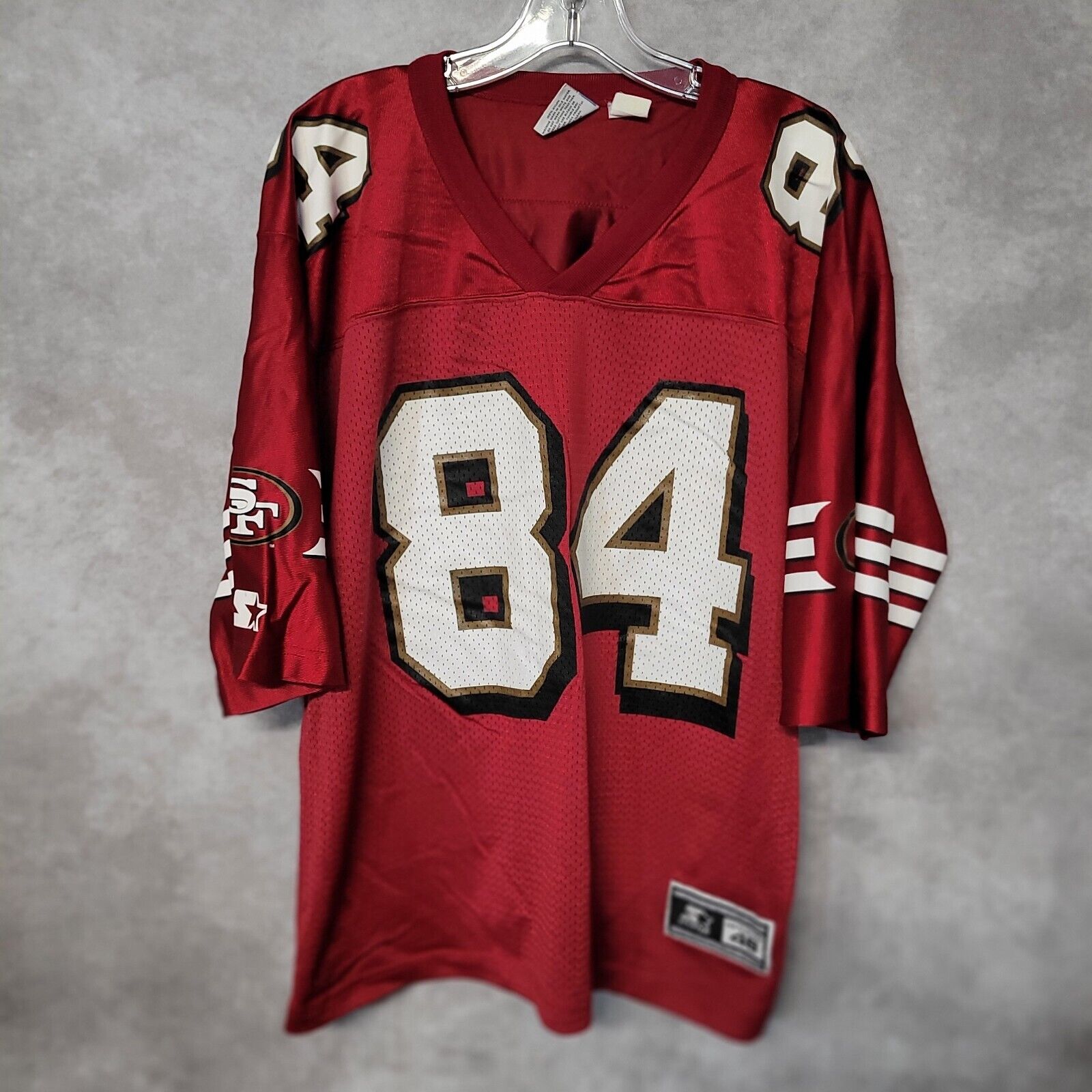 Rare Vintage Starter NFL San Francisco 49ers Brent Jones 84 Jersey Mens 48 L