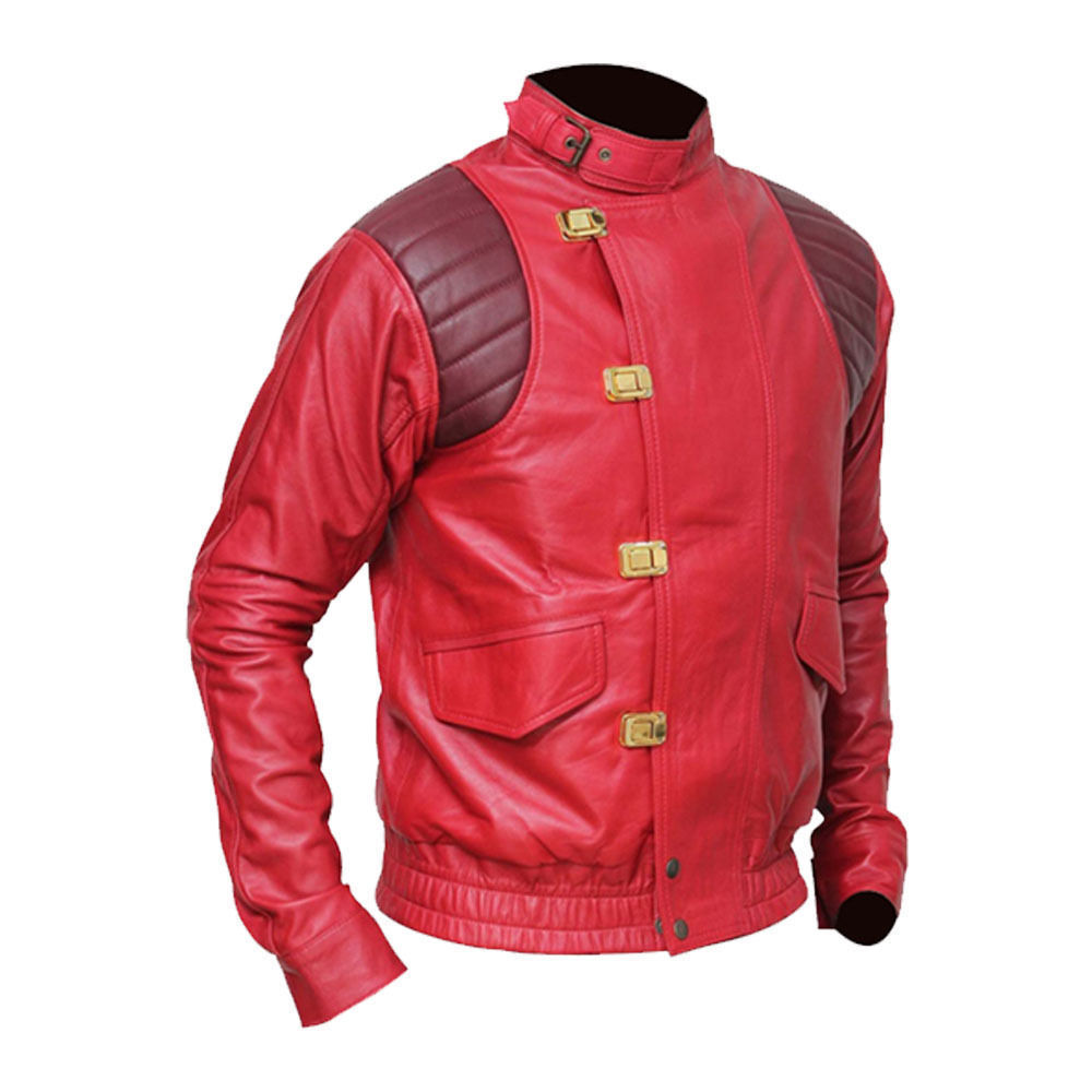 Akira Kaneda Red Leather Jacket Men's Fashion Jacket - All Size