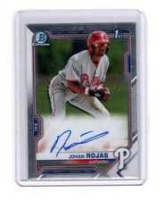 2021 Bowman Chrome Johan Rojas Phillies Auto RC
