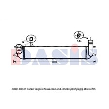 AKS DASIS Ladeluftkühler für Renault Laguna III Grandtour KT0/1 BT0/1 DT0/1