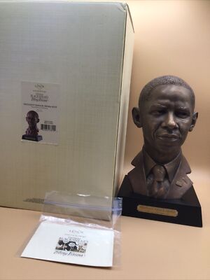 Thomas Blackshear Ebony Visions Lenox, African American Pres. Barack Obama Bust