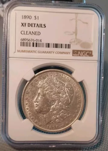 1890 $1 Morgan Dollar NGC XF Details