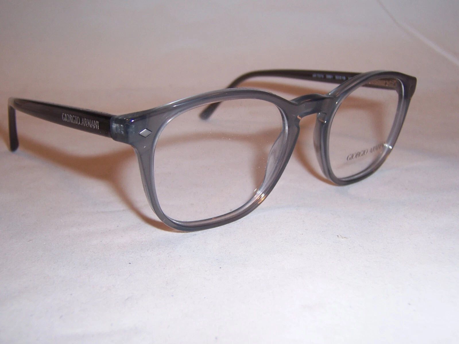 NEW Giorgio Armani EYEGLASSES AR 7074 5681 OPAL GREY 50mm AUTHENTIC RX 7074