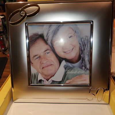 新品 イタリア製 銀製 写真立て Arval Argenti Valenza社製 NEW Collezione Argenti Valenti Silver Picture Frame Italy 50th