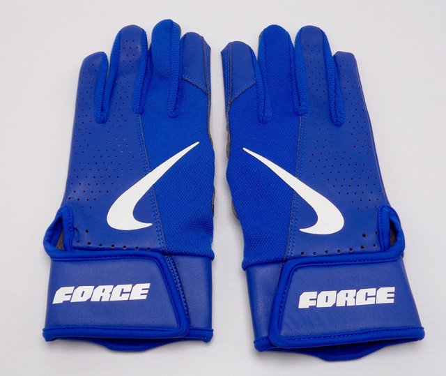 Nike Force Edge Batting Gloves Game Royal/White Youth Large eBay