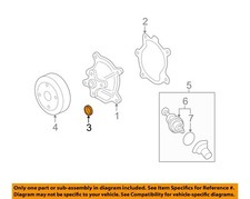 GM OEM 05-10 Grand Am,Vue Cooling Water Pump-Water Pump Plug 24502262