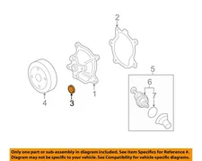 GM OEM 05-10 Grand Am,Vue Cooling Water Pump-Water Pump Plug 24502262