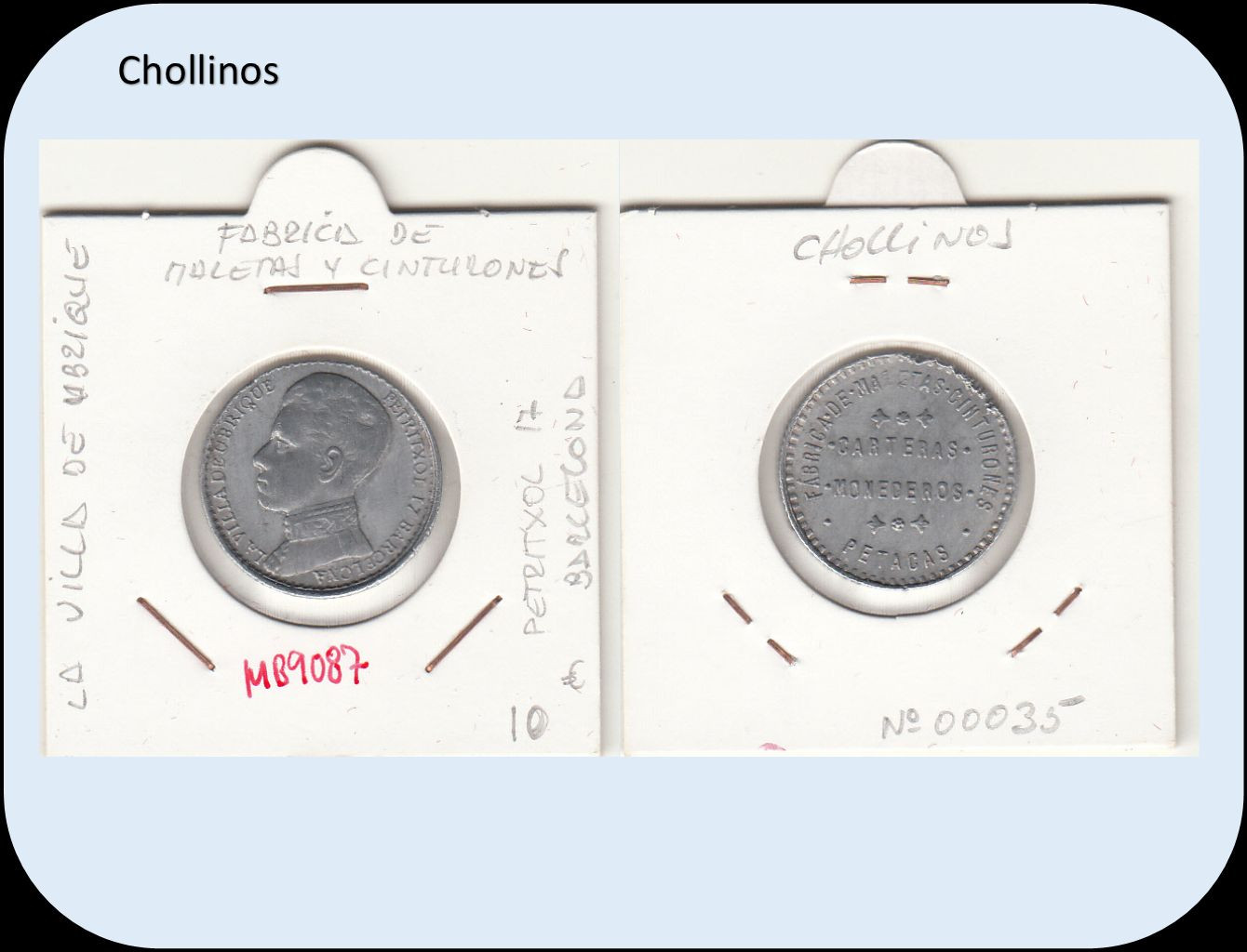 LA VILLA DE UBRIQUE . FABRICA DE MALETAS Y CINTURONES . BARCELONA ( MB9087 )