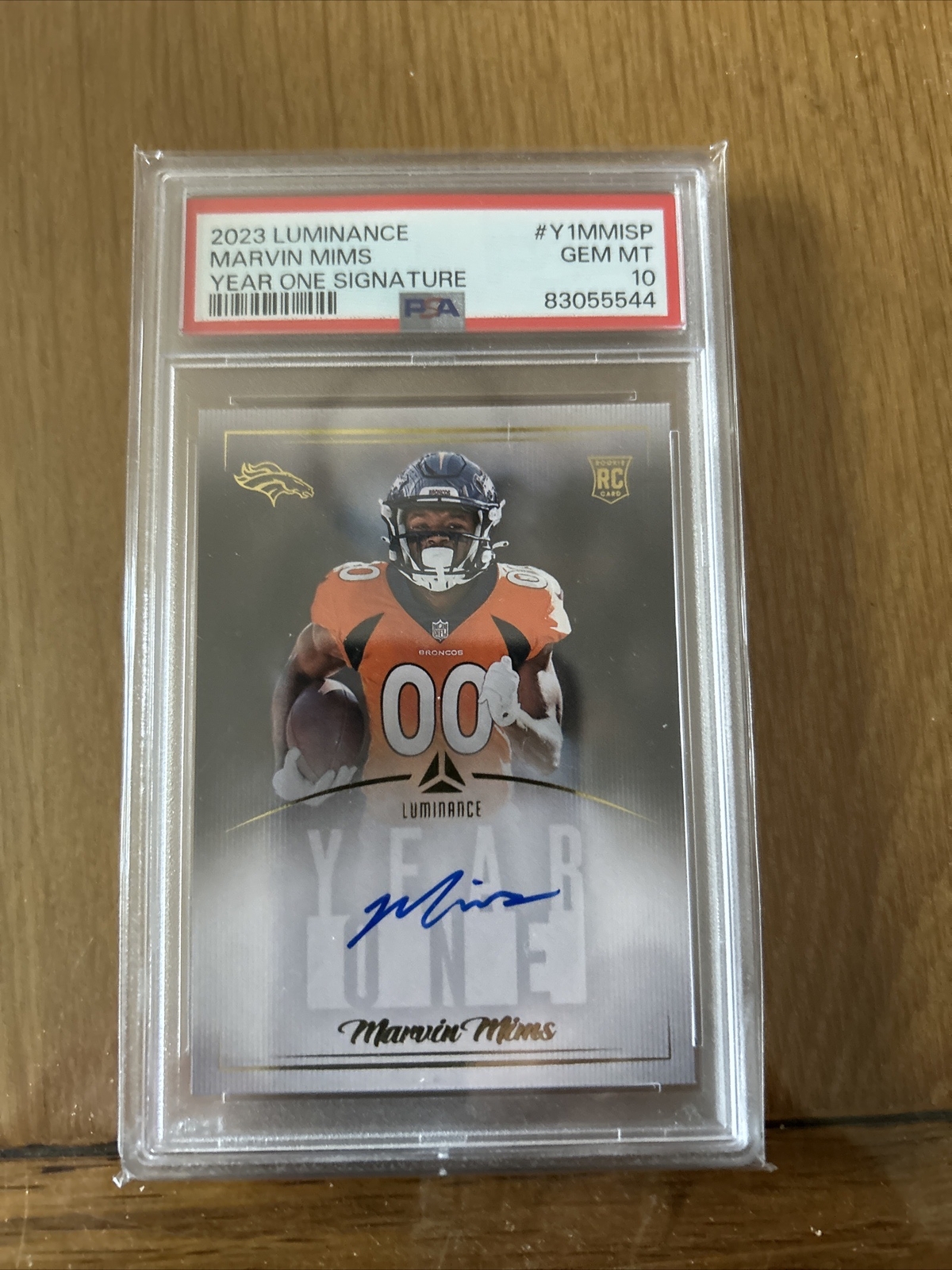 Marvin Mims Panini Luminance Year One Signatures #Y1MMISP Base