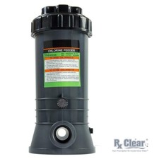 Rx Clear Inground In-line Swimming Pool Chlorinator Chemical Feeder-Holds 9 lbs