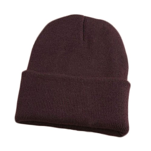 1pc Hat Cap Cuff Plain Knit Ski Skull Winter Warm Slouchy Men Women Unisex• - Picture 24 of 32