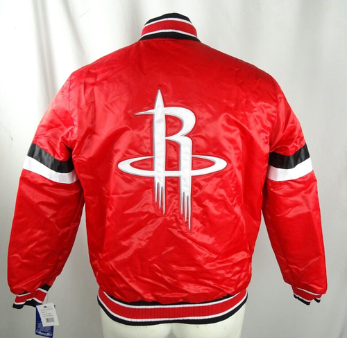 Giacca Bomber Houston Rockets NBA Starter Uomo Snap-Up Raso - Foto 5 di 10
