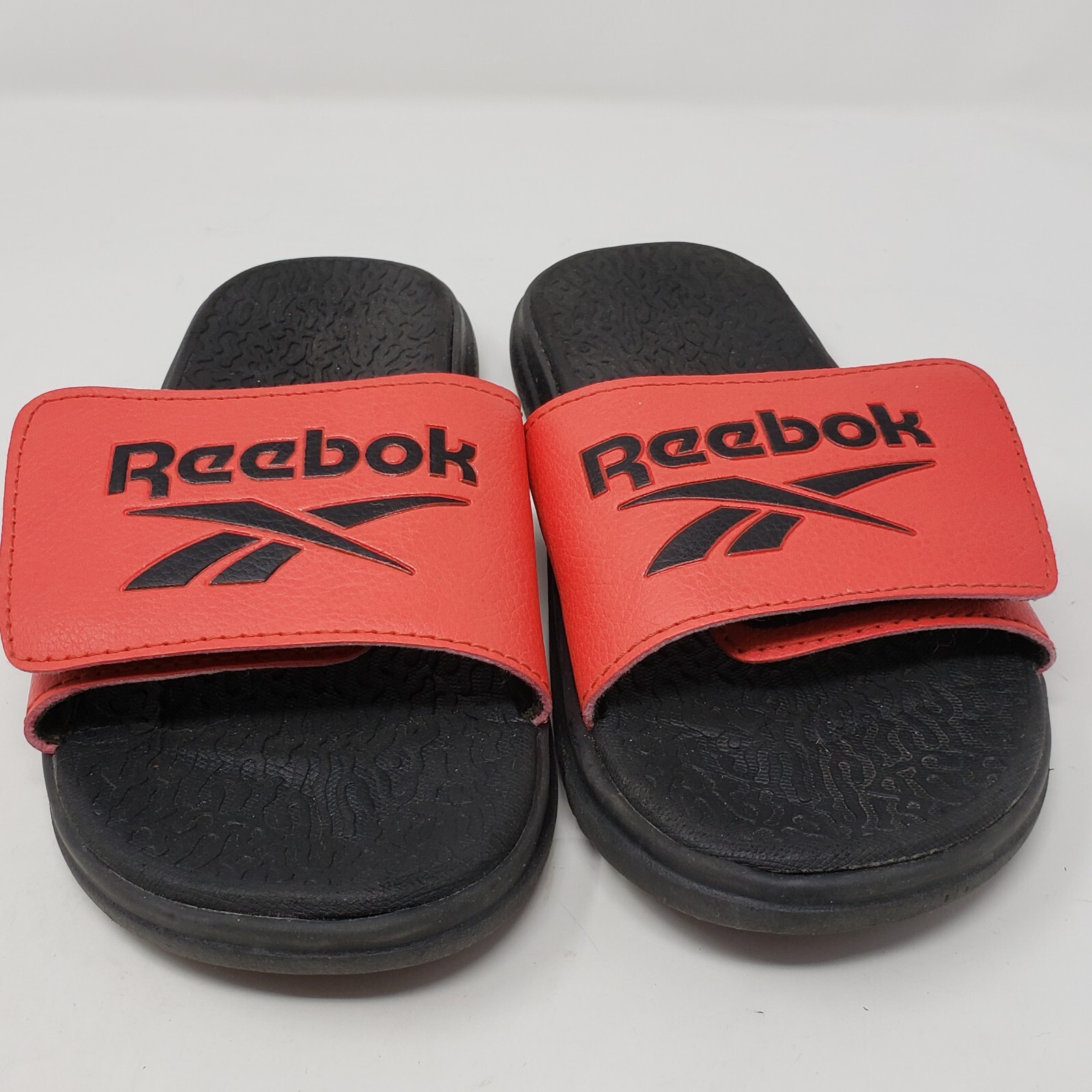 Reebok Kids Adjustable Sandals Open toe Child Size 2 Black Red thumbnail 3