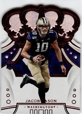 2020 Panini Chronicles Draft Picks #40 Jacob Eason Crown Royale Draft Picks Red