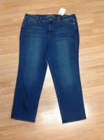 Women's Plus Size 22w Jeans Lands End Mid Rise Straight Leg Dark Wash E447 Women's Plus Size 22w Jeans Lands End Mid Rise Straight Leg Dark Wash E447
