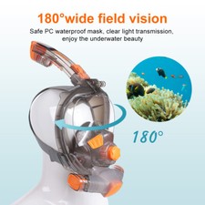 Full Face Scuba Diving Snorkel Swimming Mask Support Scuba Tank for GoPro DJI