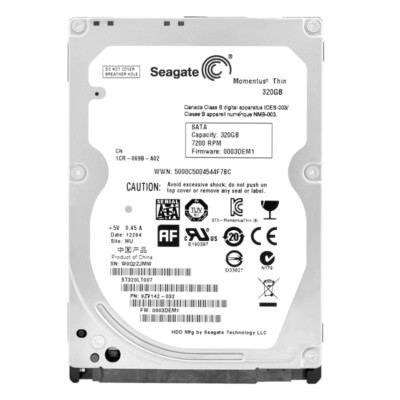 Seagate 320Gb ST320LT007 16Mb Cache 7200Rpm Sata II 2,5'' Zoll