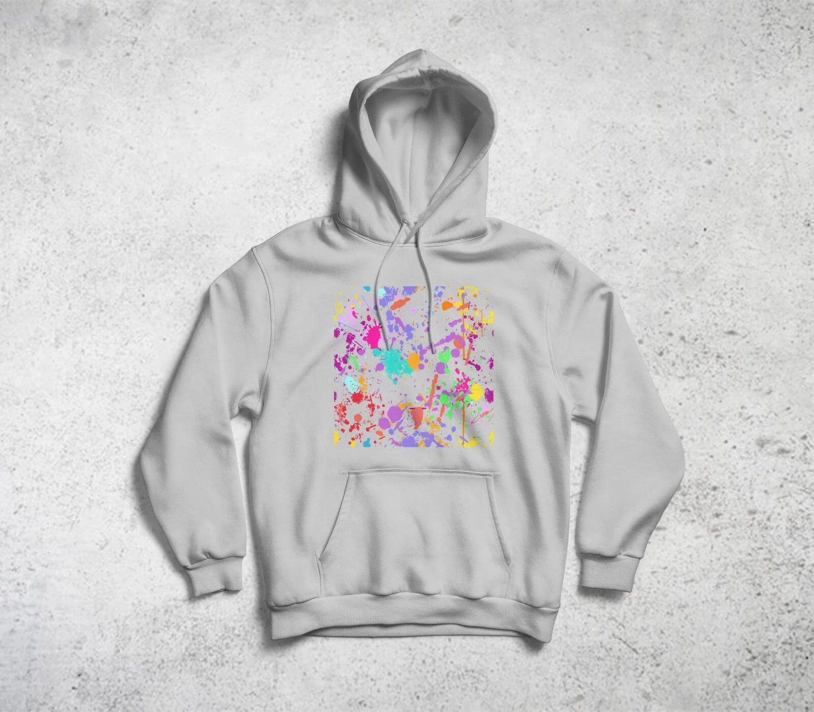 Abstract Art Hoodie by Berts - White & Grey Color Hoodie for Men's Women's