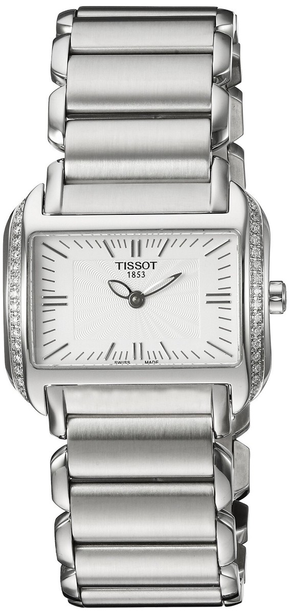 Tissot Ladies T-Wave Stainless Steel Diamond Watch