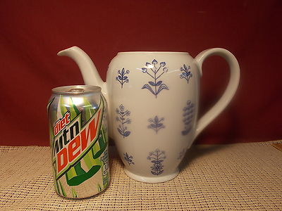 Arabia of Finland China Tapestry Blue Pattern Coffee Pot (No Lid