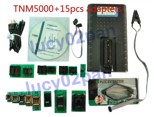 TNM5000 USB Universal Programmer+15 adapters+IC Clip for NAND 25 flash/EPROM/MCU