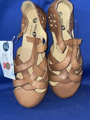 DB easy B Gladiator Fisherman Sandals Loafers Flexible NEW 6 E Wide  blt15m12