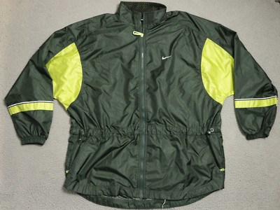 Vintage Nike  Track Jacket Womens Green Full Zip Green With Pockets