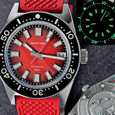 Seestern V3 62MAS Genuine LUME Ceramic Bezel 200m DIVER'S Watch SE2021-D62S-RRL