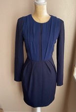 ASOS Women’s Navy Blue Dress Sz 4 Business Long Sleeve ST2925