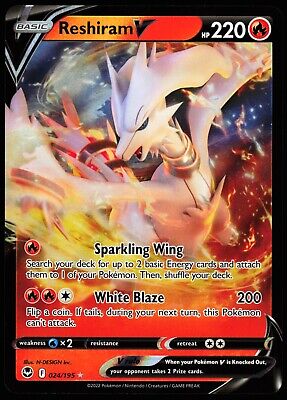 Pokemon - Sword & Shield - Silver Tempest - Reshiram V - 24/195 