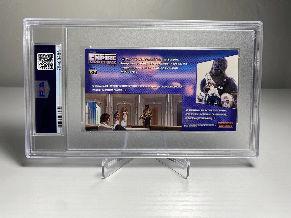 ☁️Topps Star Wars 1995 WideVision Cloud City ESB Chromium PSA 6 Trading Card - Image 2 of 3