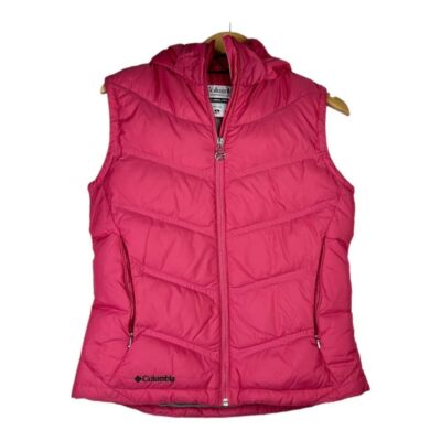 Columbia Titanium Down Vest Pink Size Small