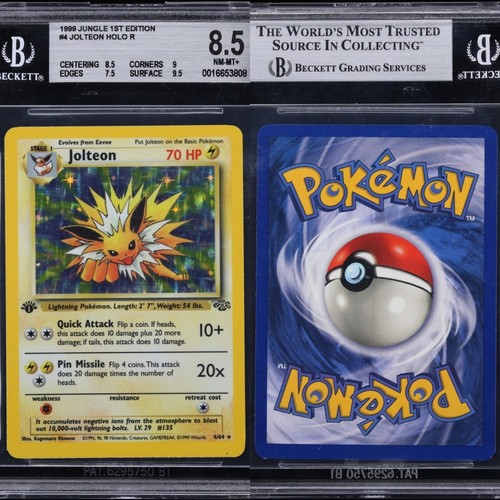 Jolteon (1st Edition) graded BGS 8.5 for sale on eBay